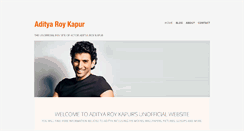 Desktop Screenshot of adityaroykapur.com